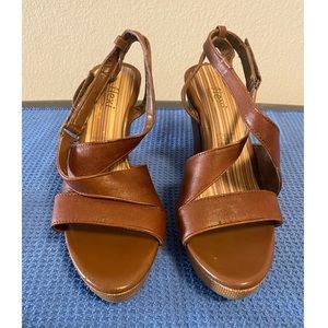 Women’s FLEXI Brown Wedges